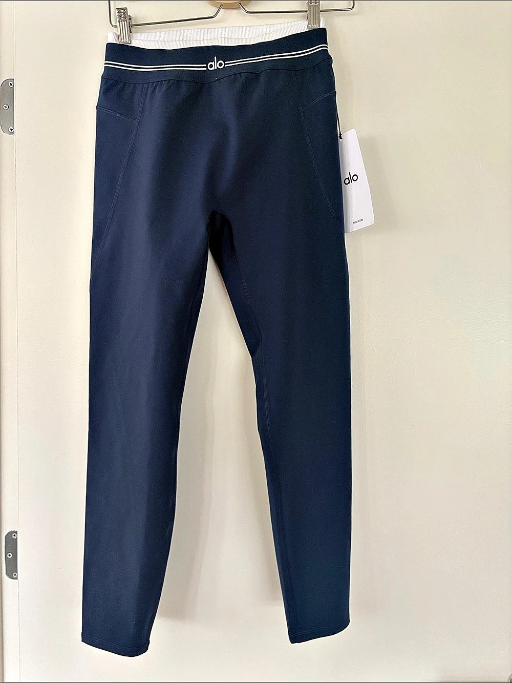 NEW ALO Airbrush High-Waist 7/8 Better Together Legging Leggings in Blue Size Me
